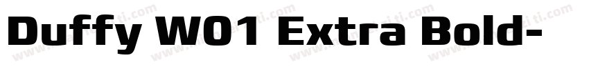 Duffy W01 Extra Bold字体转换